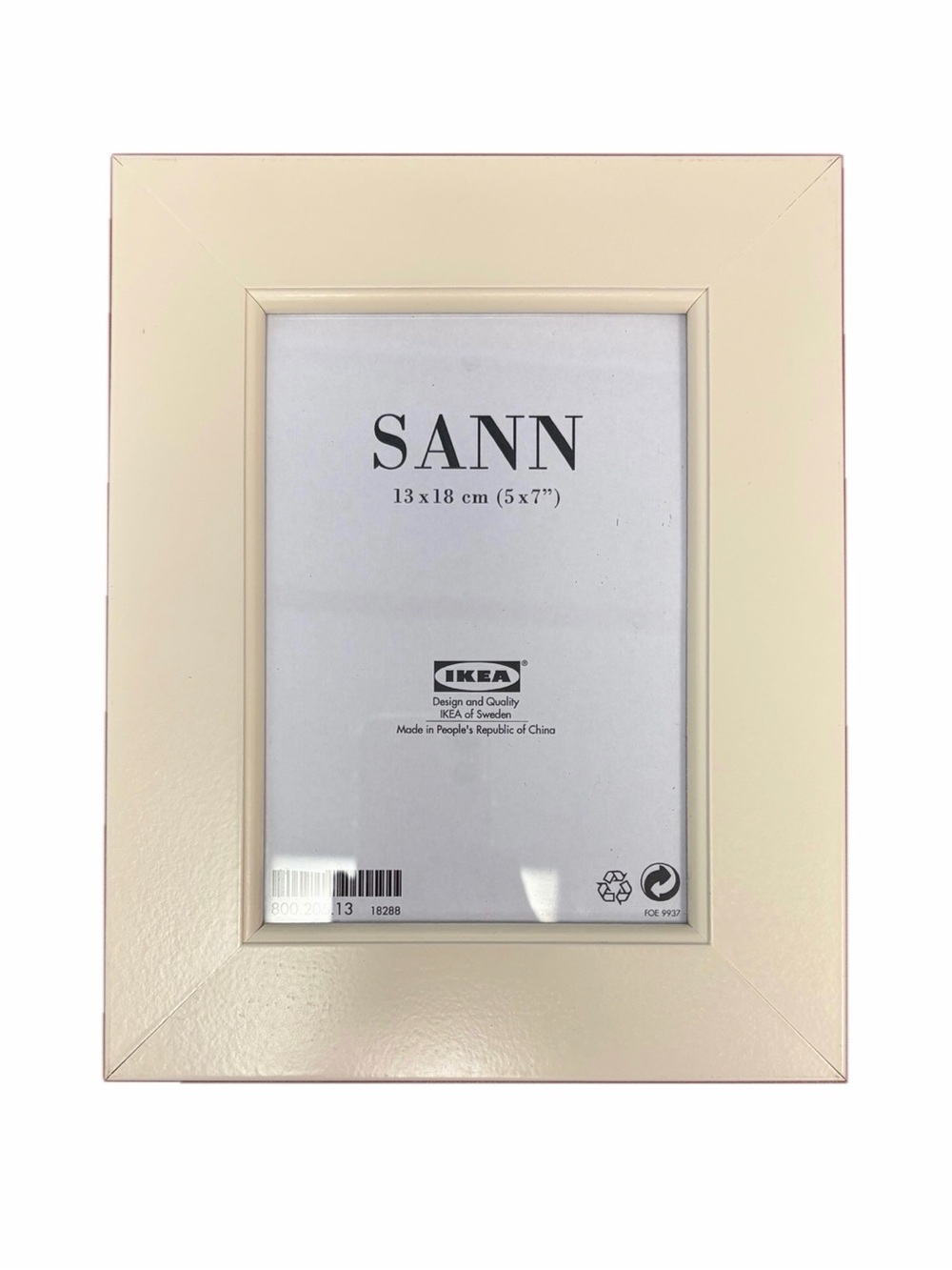 NWOT Set of Two IKEA SANN Cream Wood Picture Frame